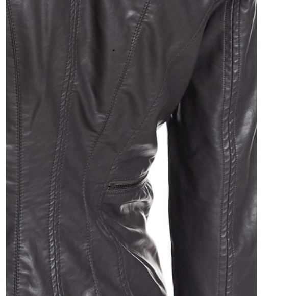Blank NYC Faux Leather Fitted Moto Jacket, Small - Picture 5 of 12